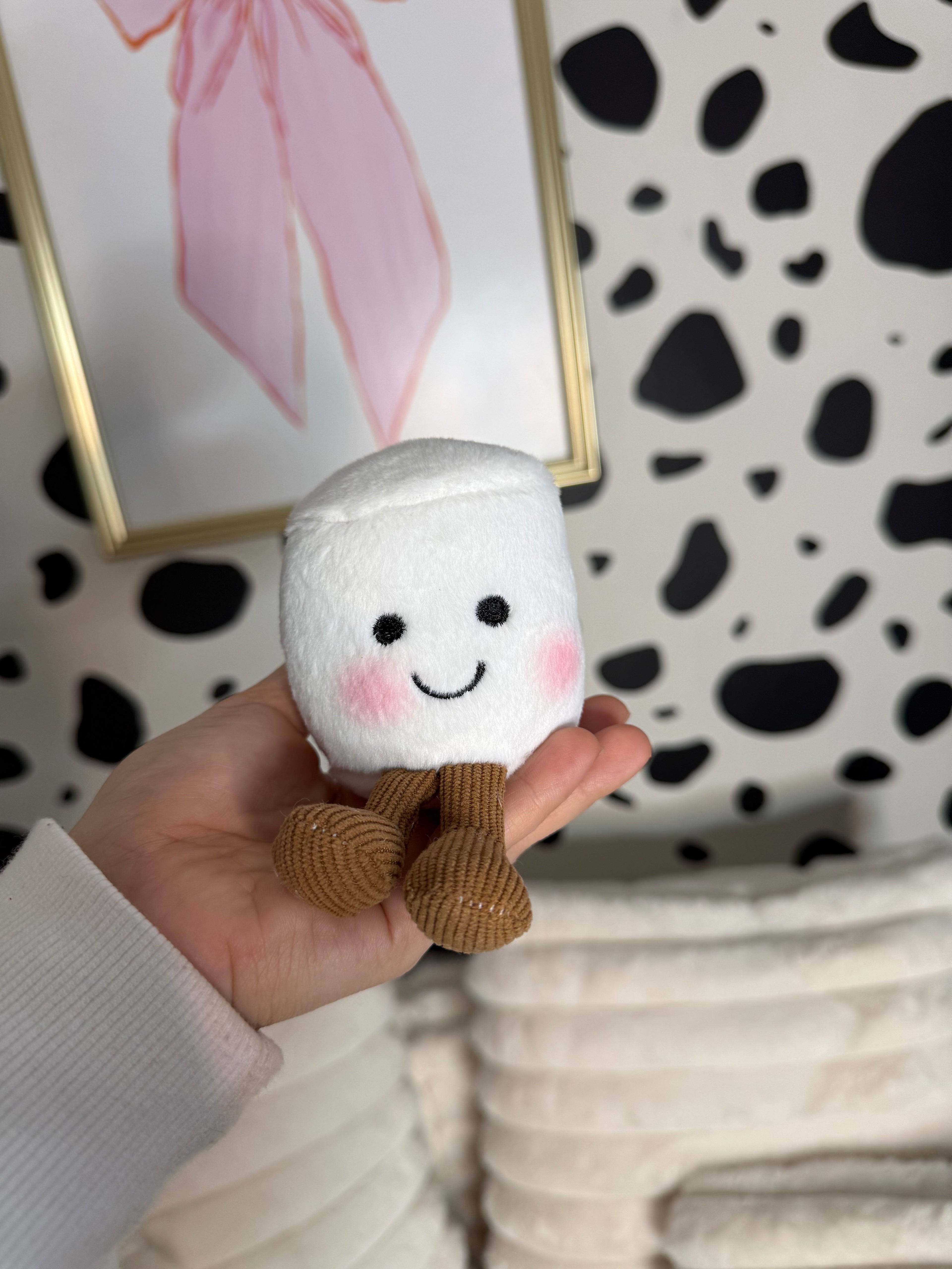 Marshmallow Plushie Keychain