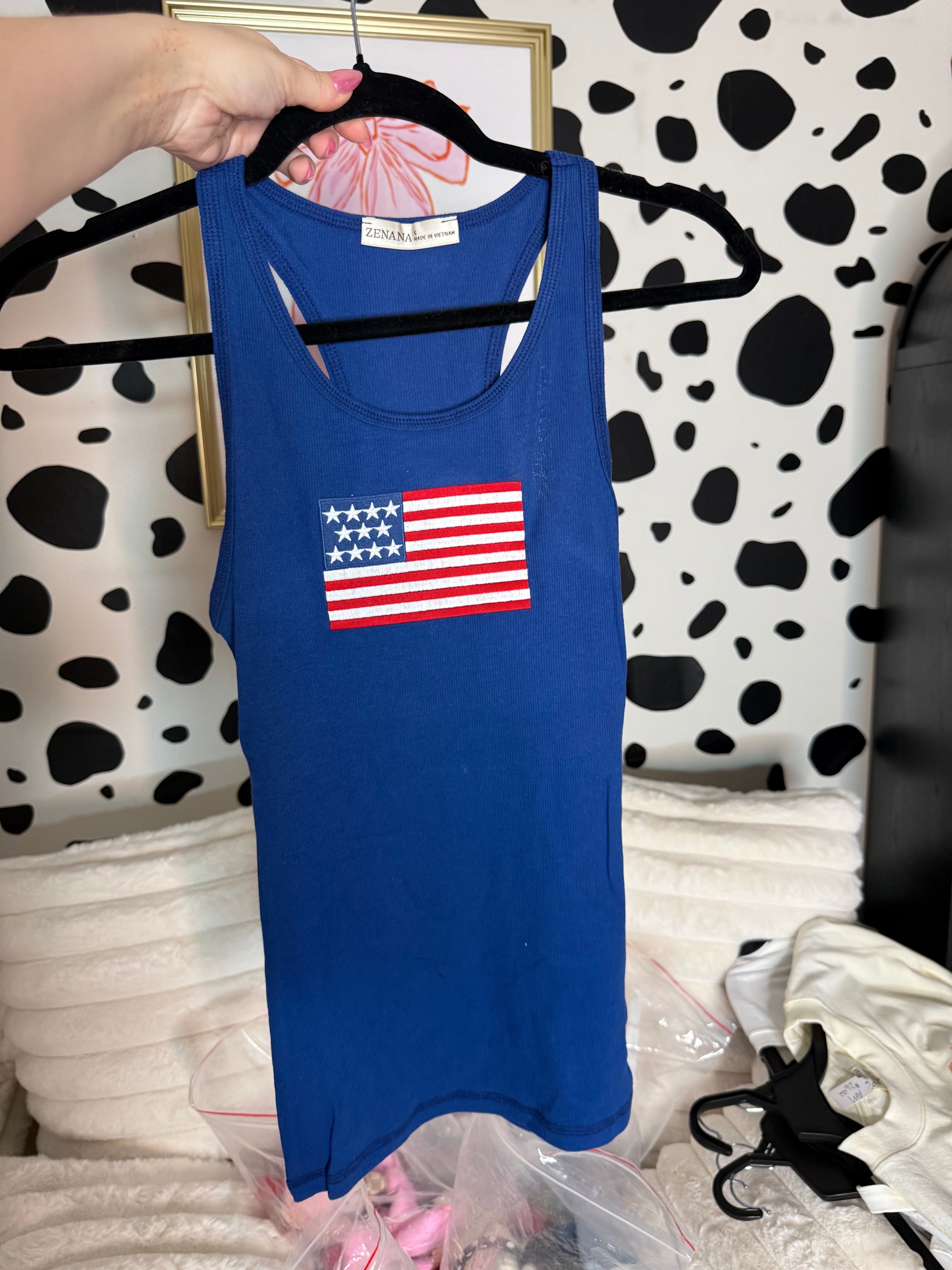 American Flag Tank Top