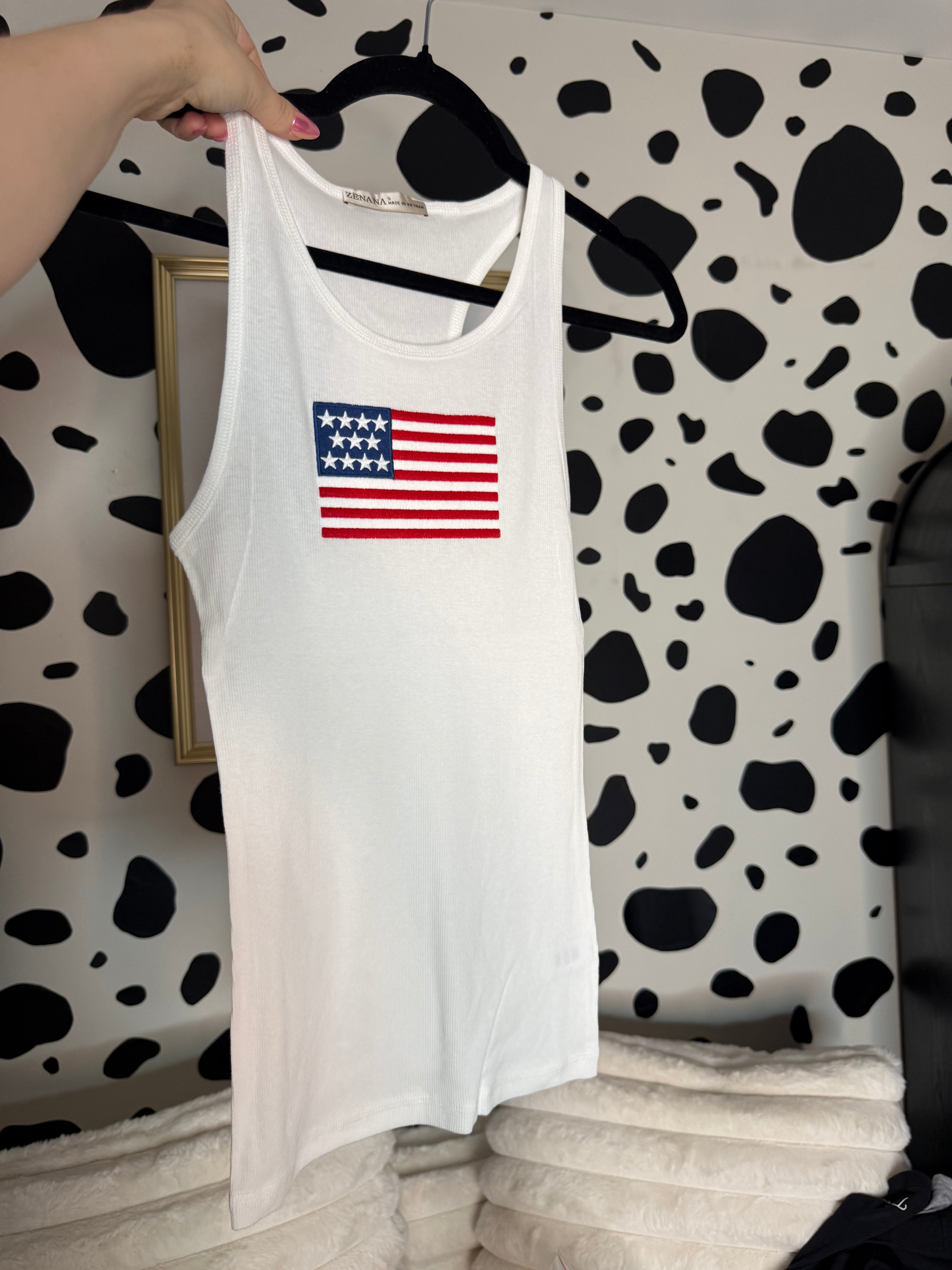 American Flag Tank Top