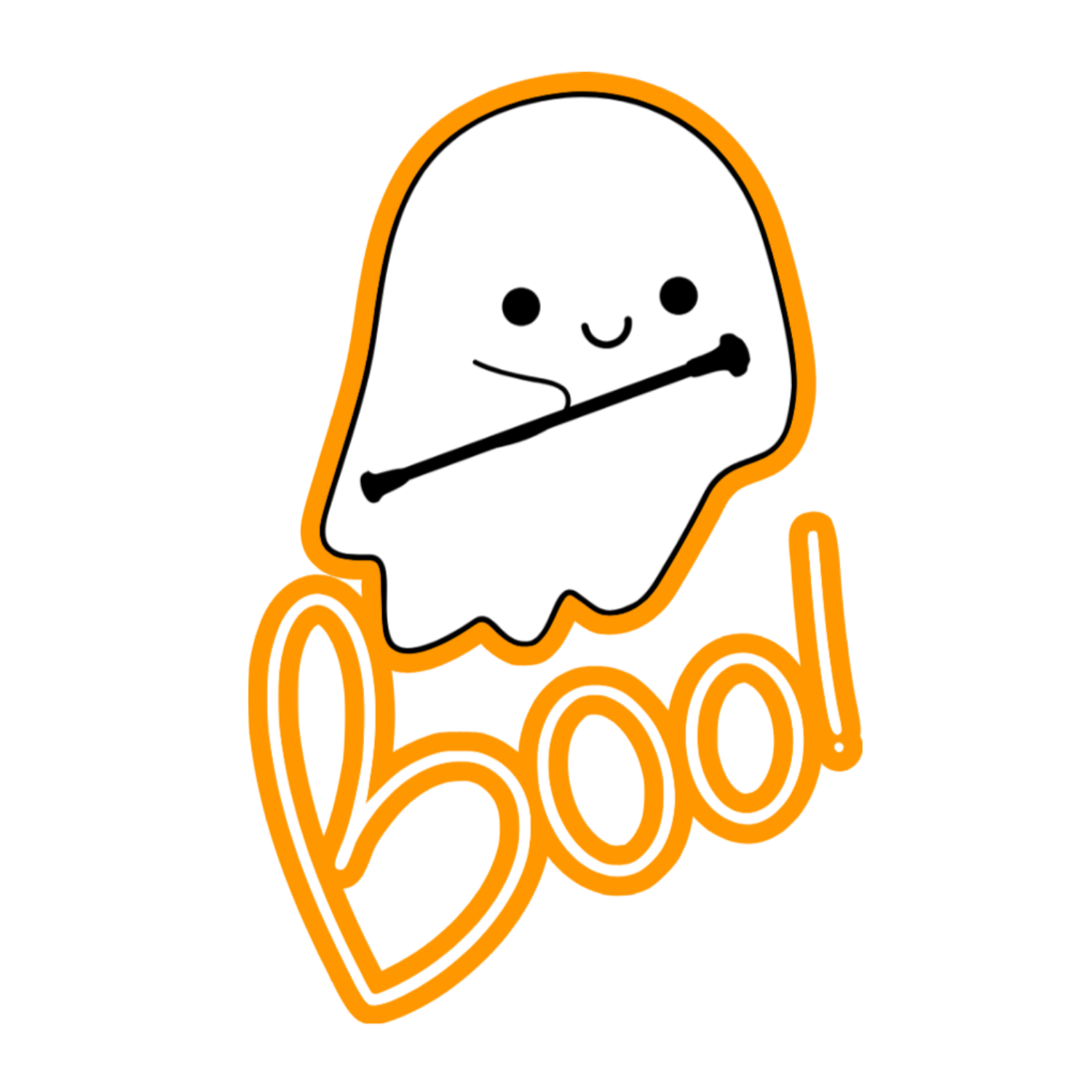 Baton Boo Sticker