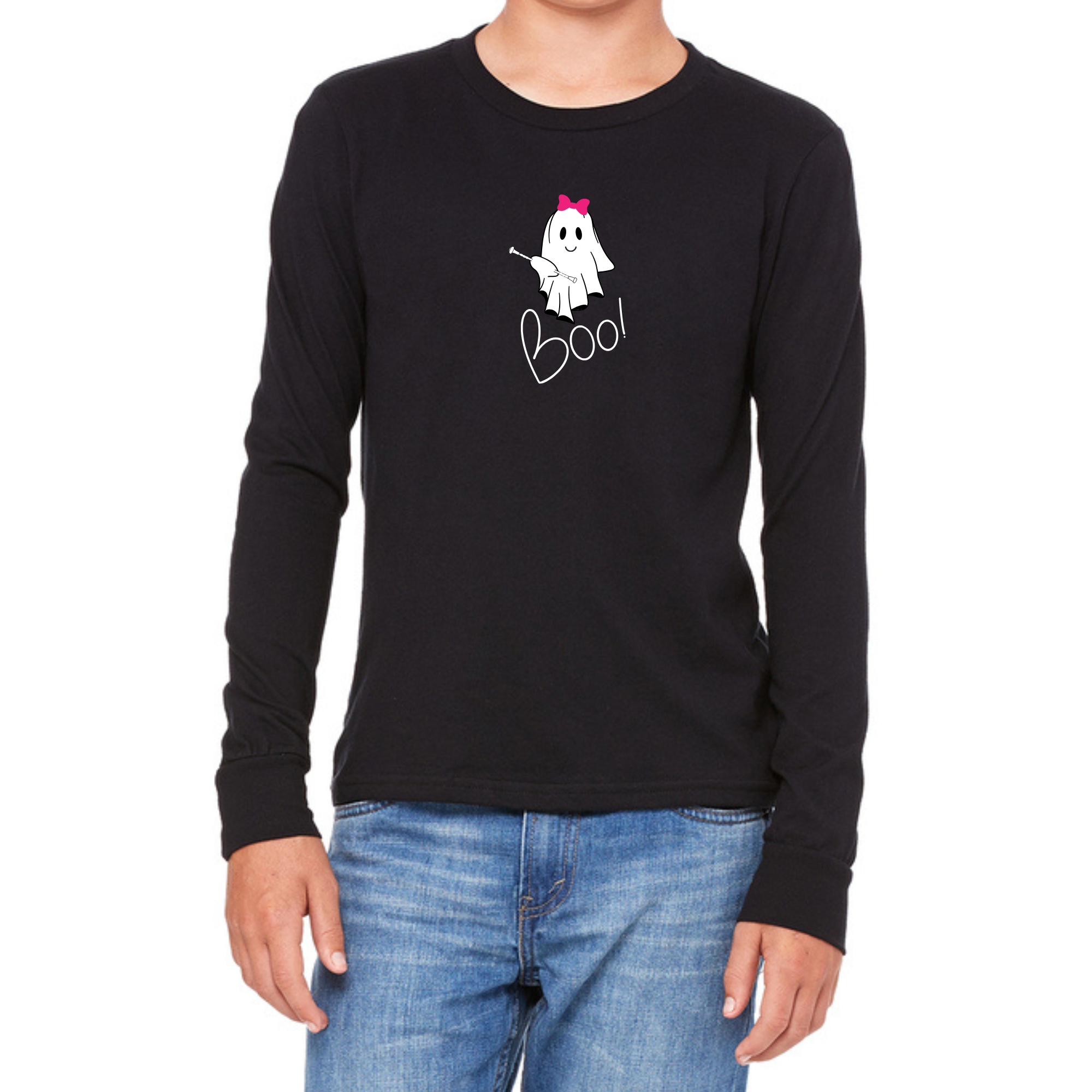 Baton Bow Boo T-Shirt, Crewneck, or Hoodie