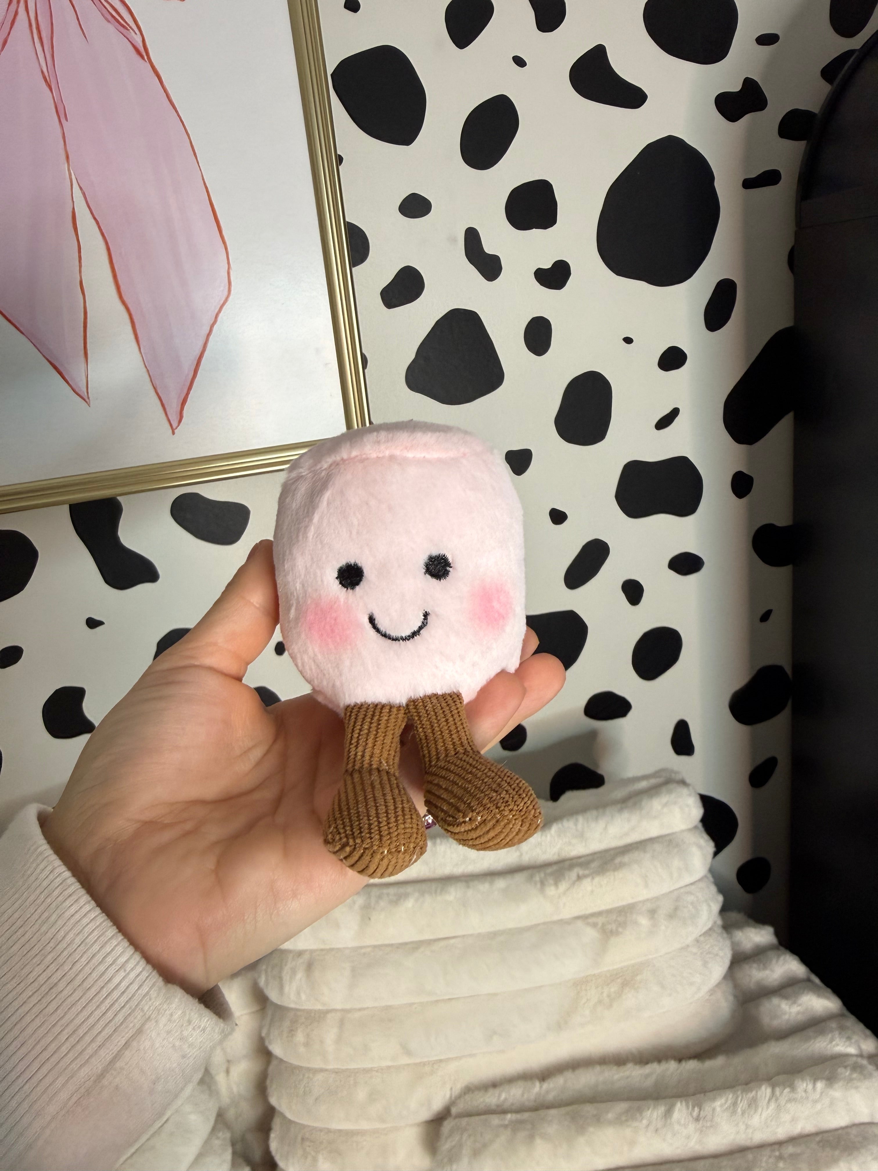 Marshmallow Plushie Keychain