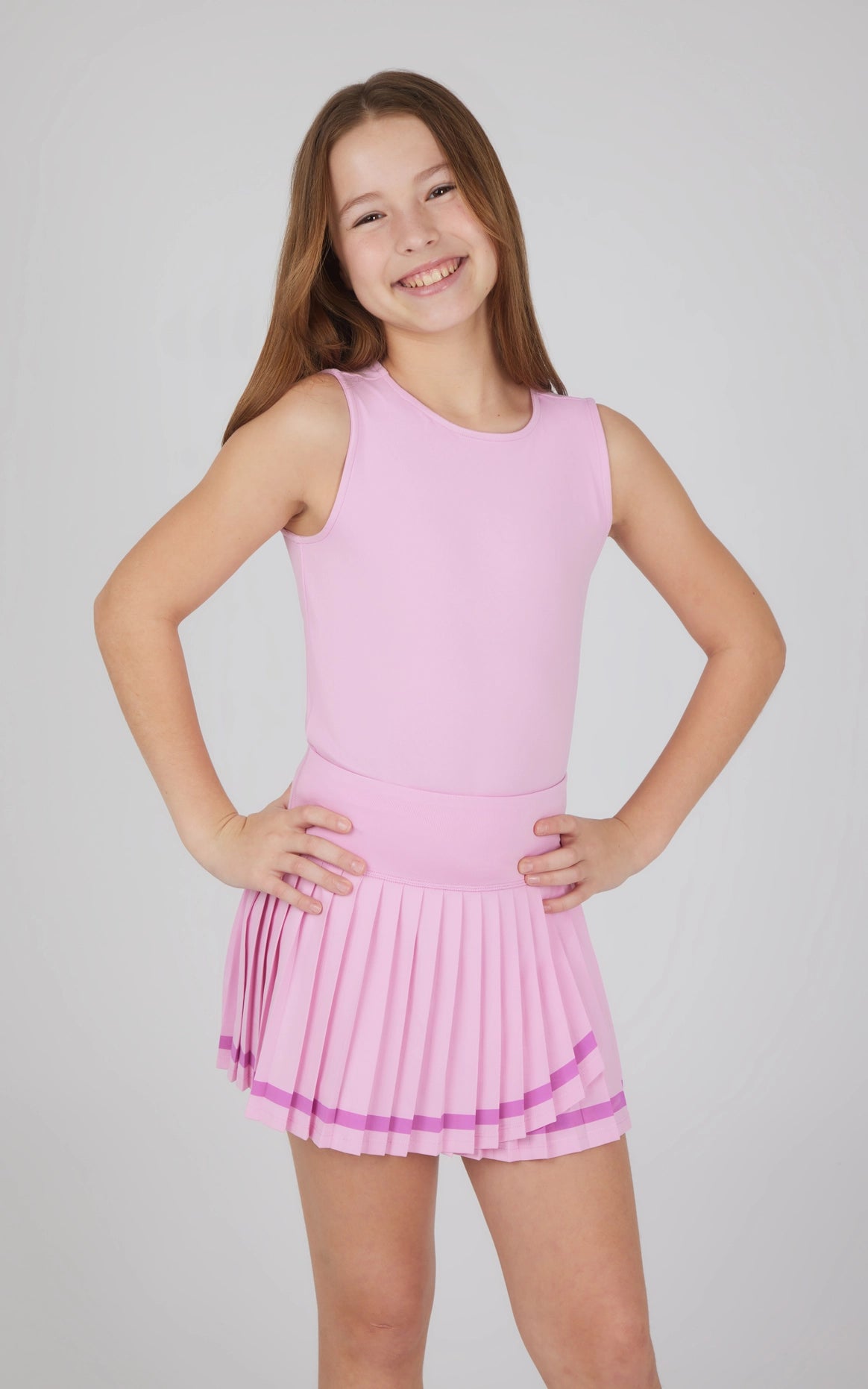 Kid's Practice Set - Tank Top & Pleated Skort