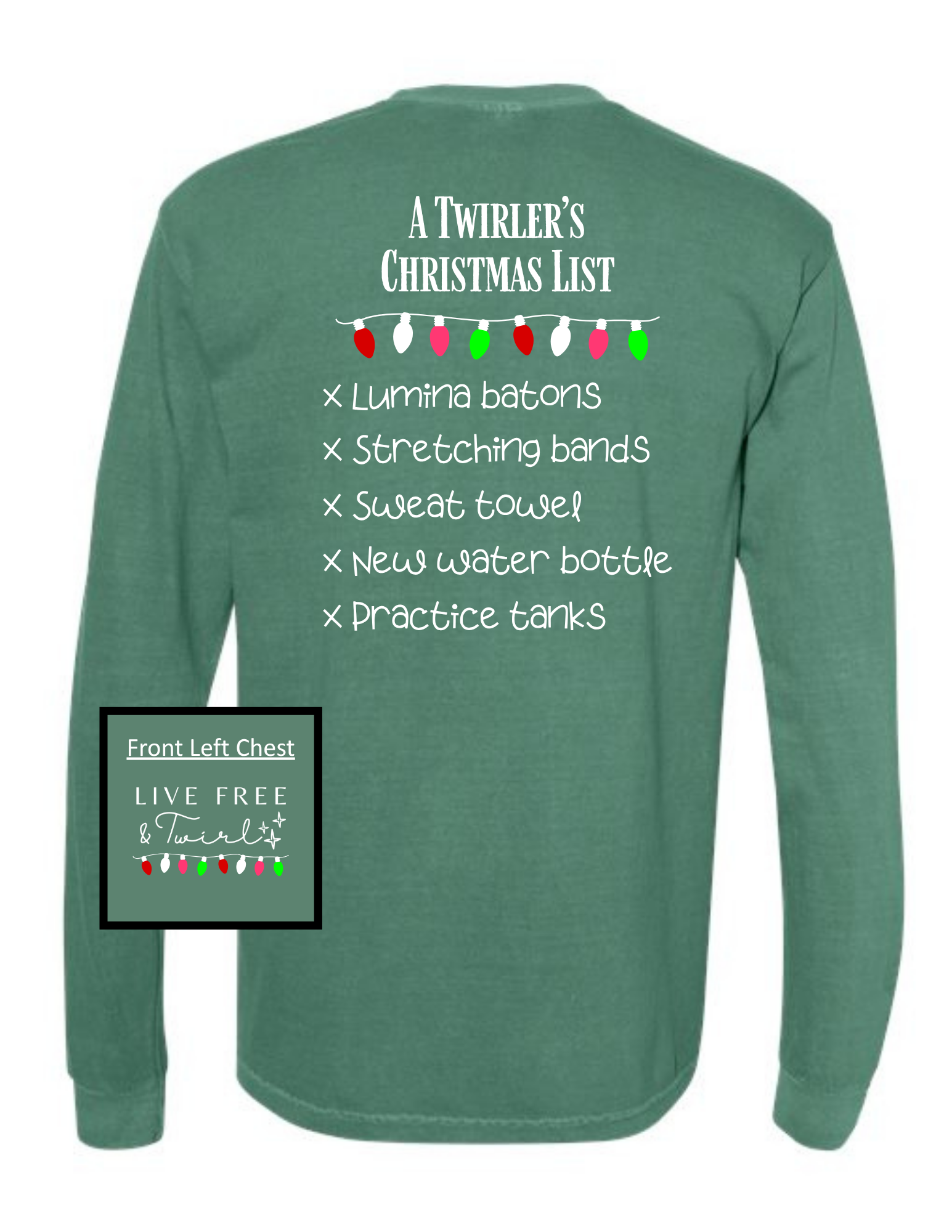 Twirler's Christmas List Long-Sleeve Shirt