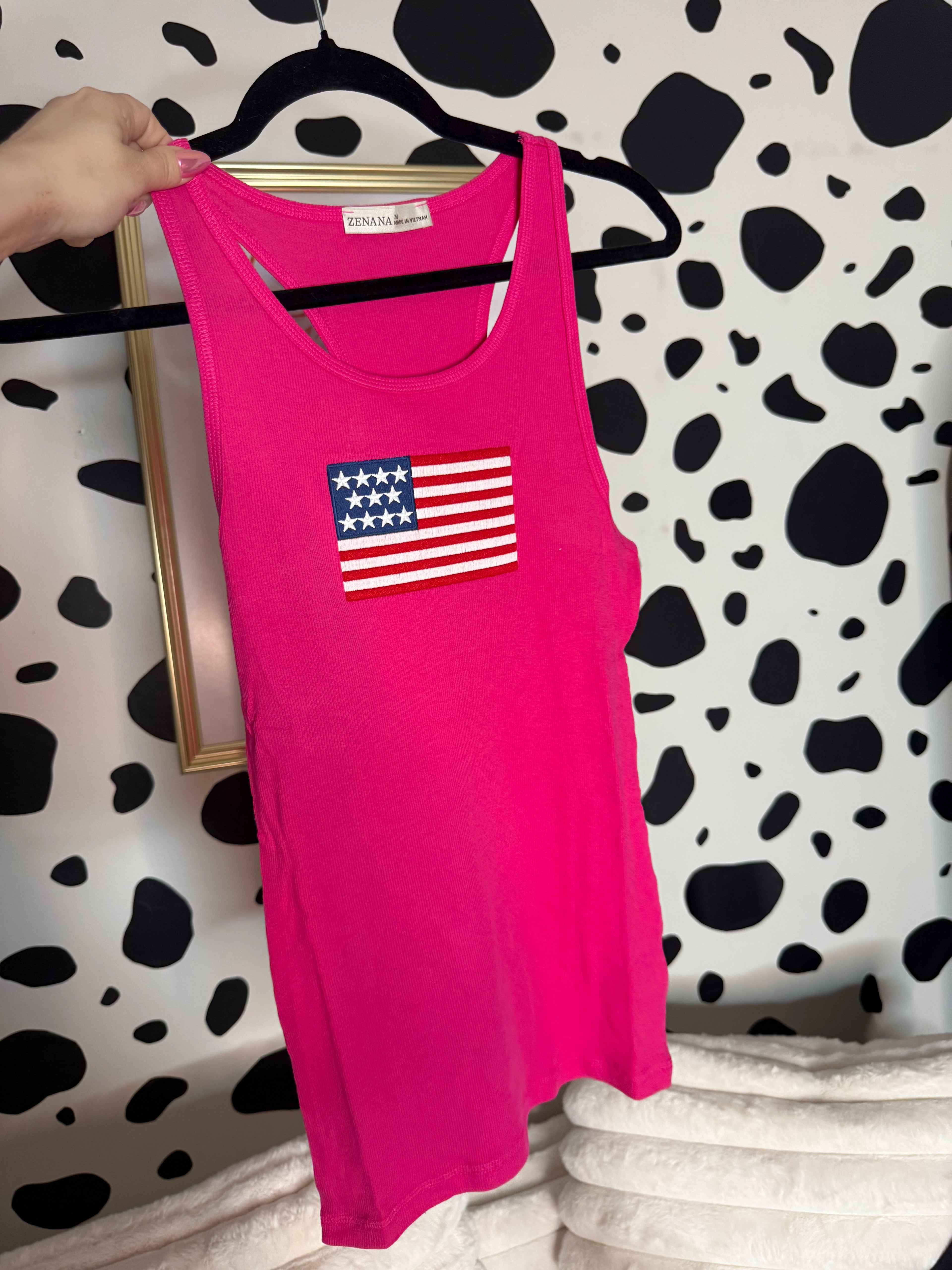 American Flag Tank Top
