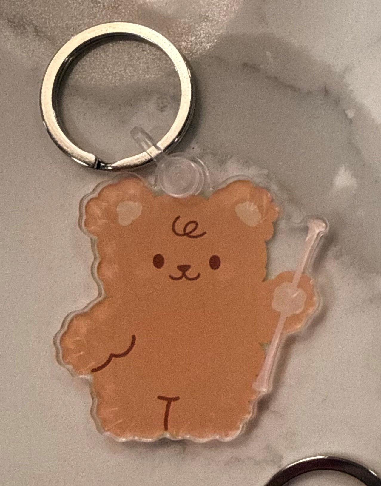 Baton Bear Keychain