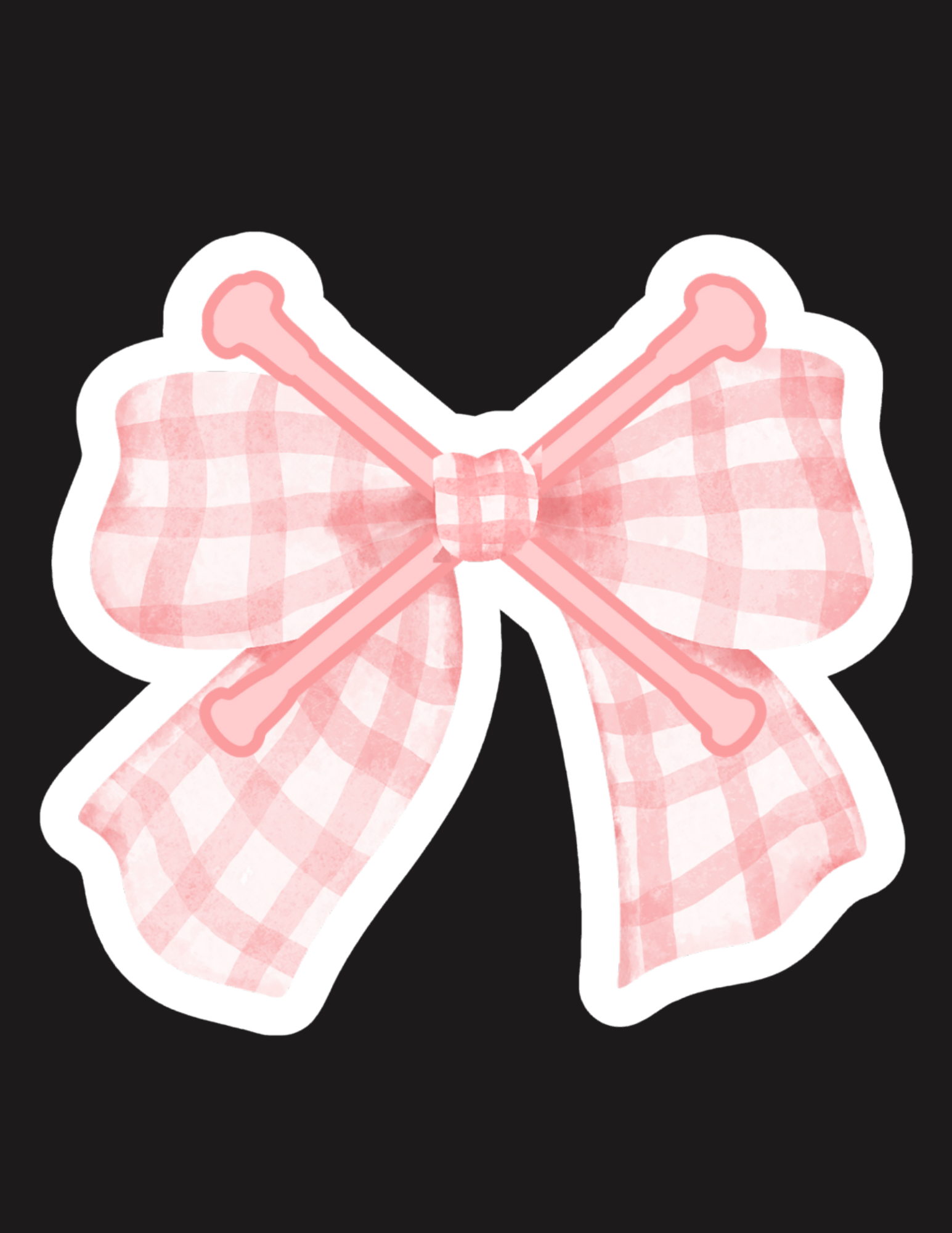 Bows & Batons Sticker