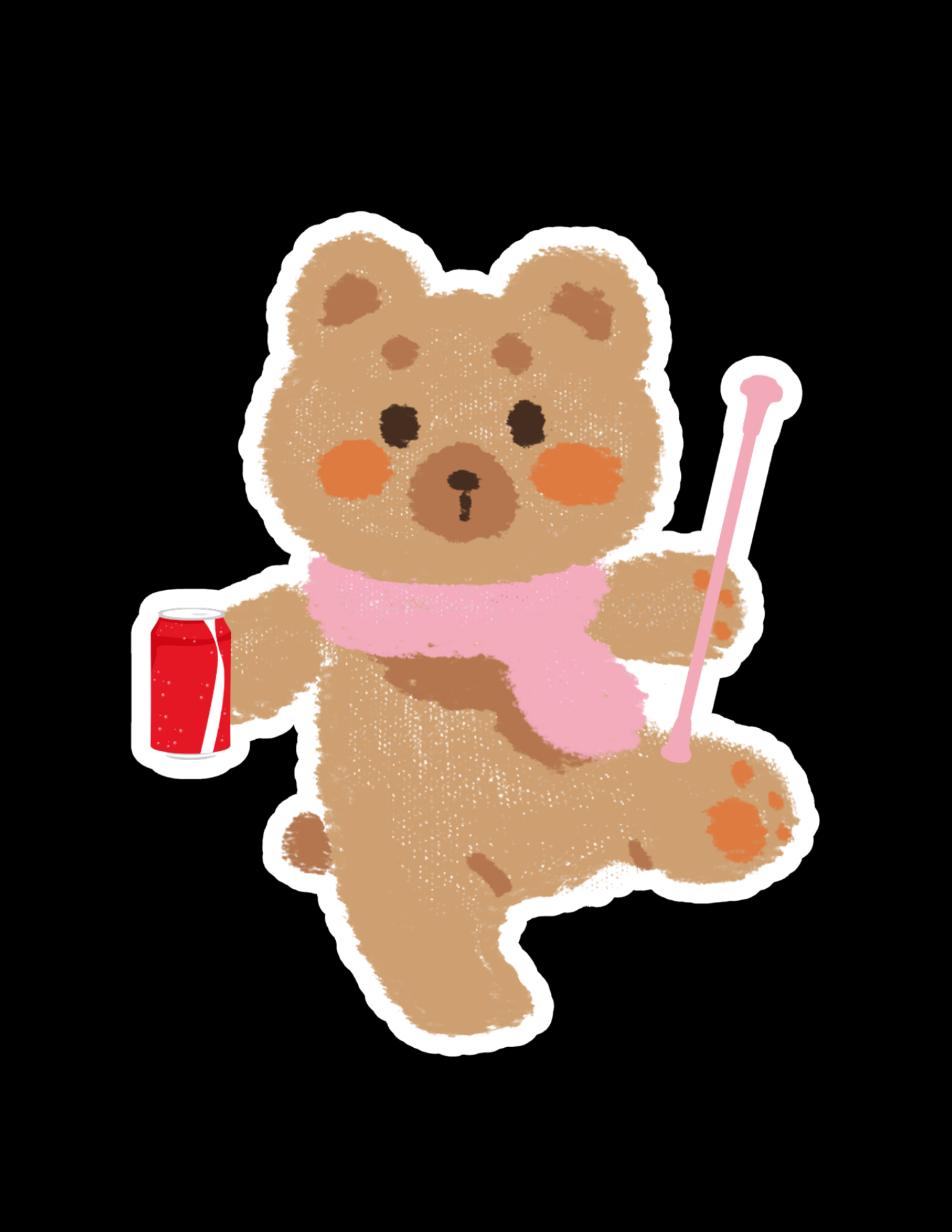 Can of Coke Bear Sticker