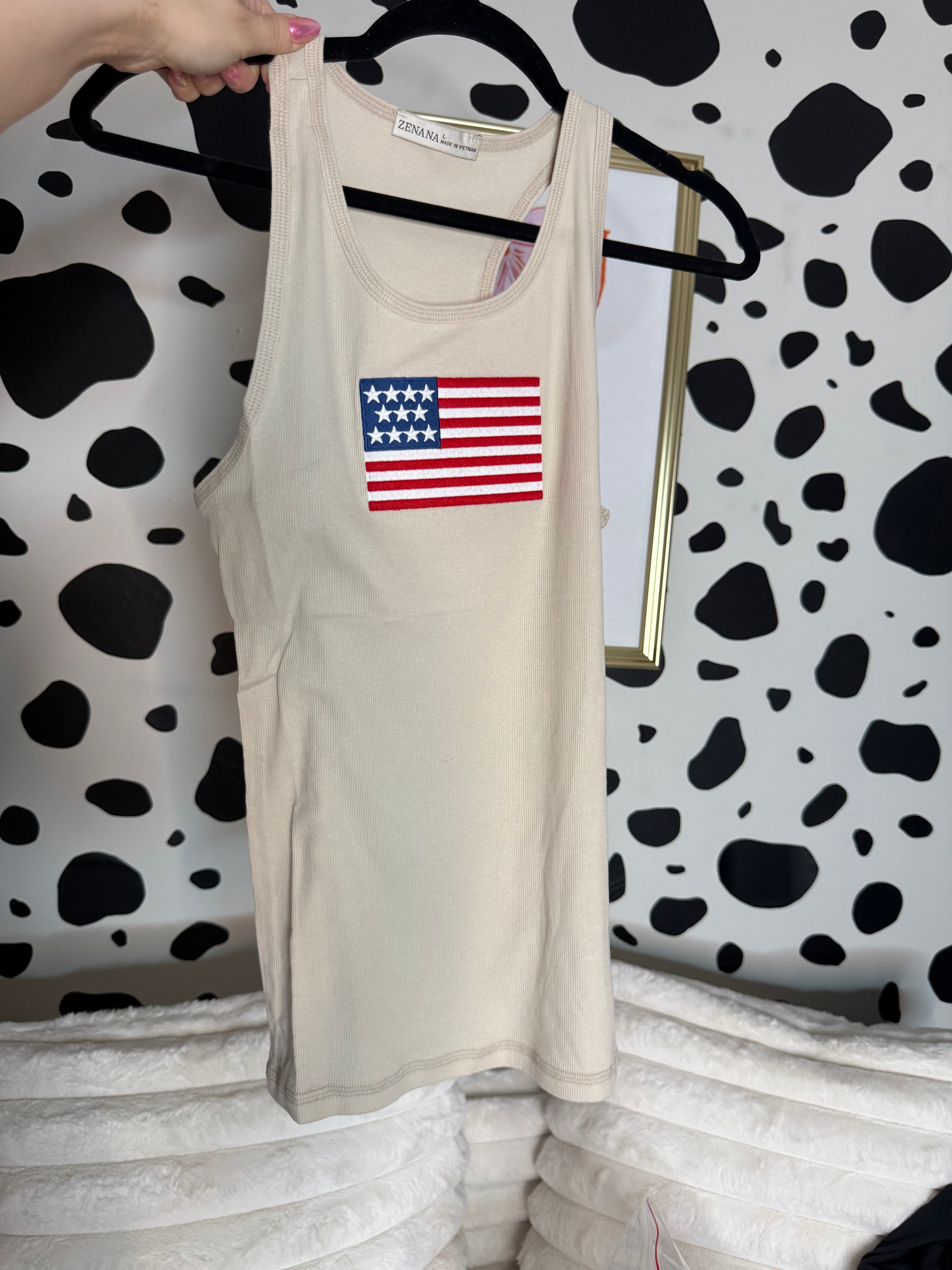 American Flag Tank Top