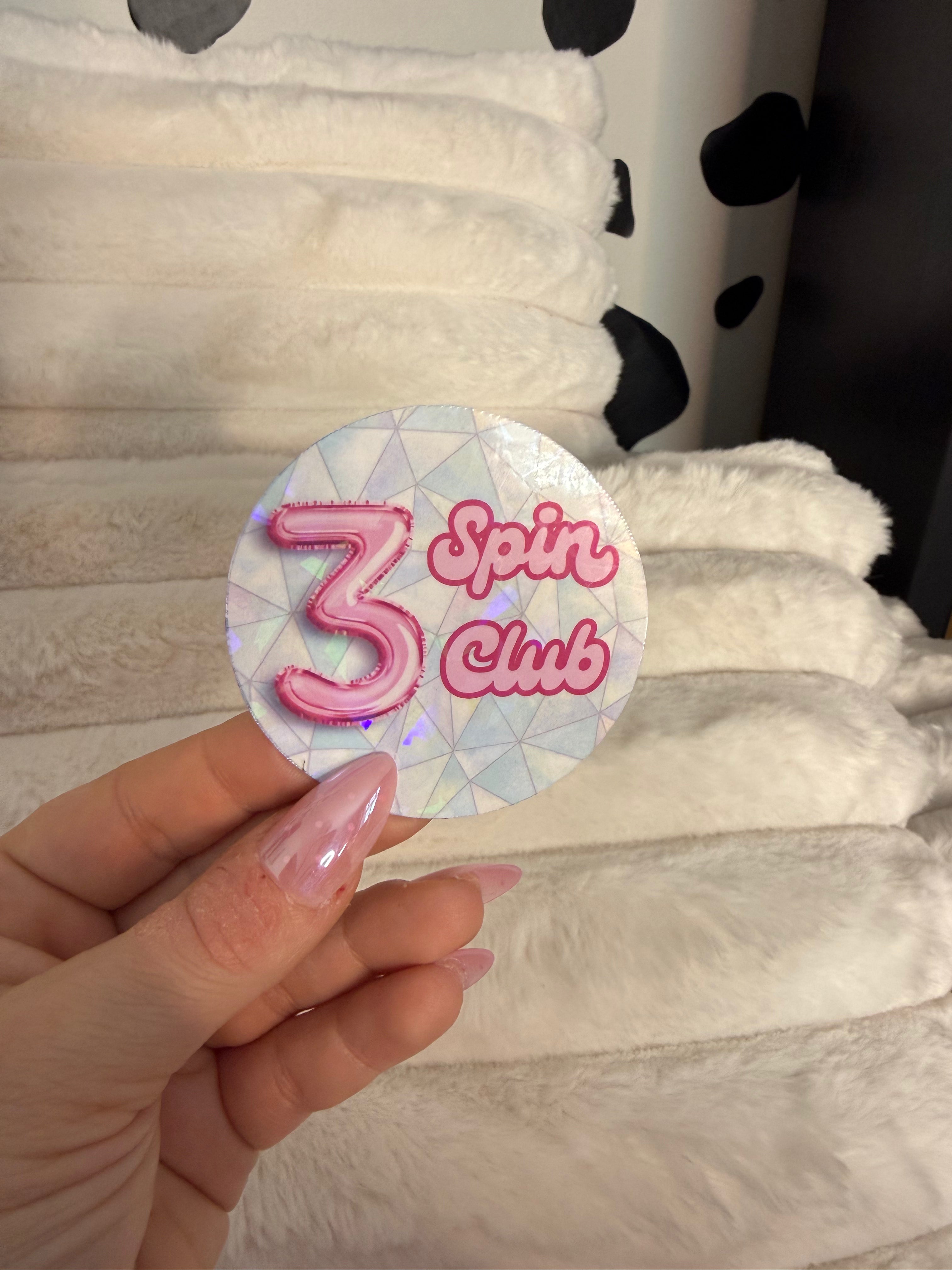 3 Spin Club Sticker