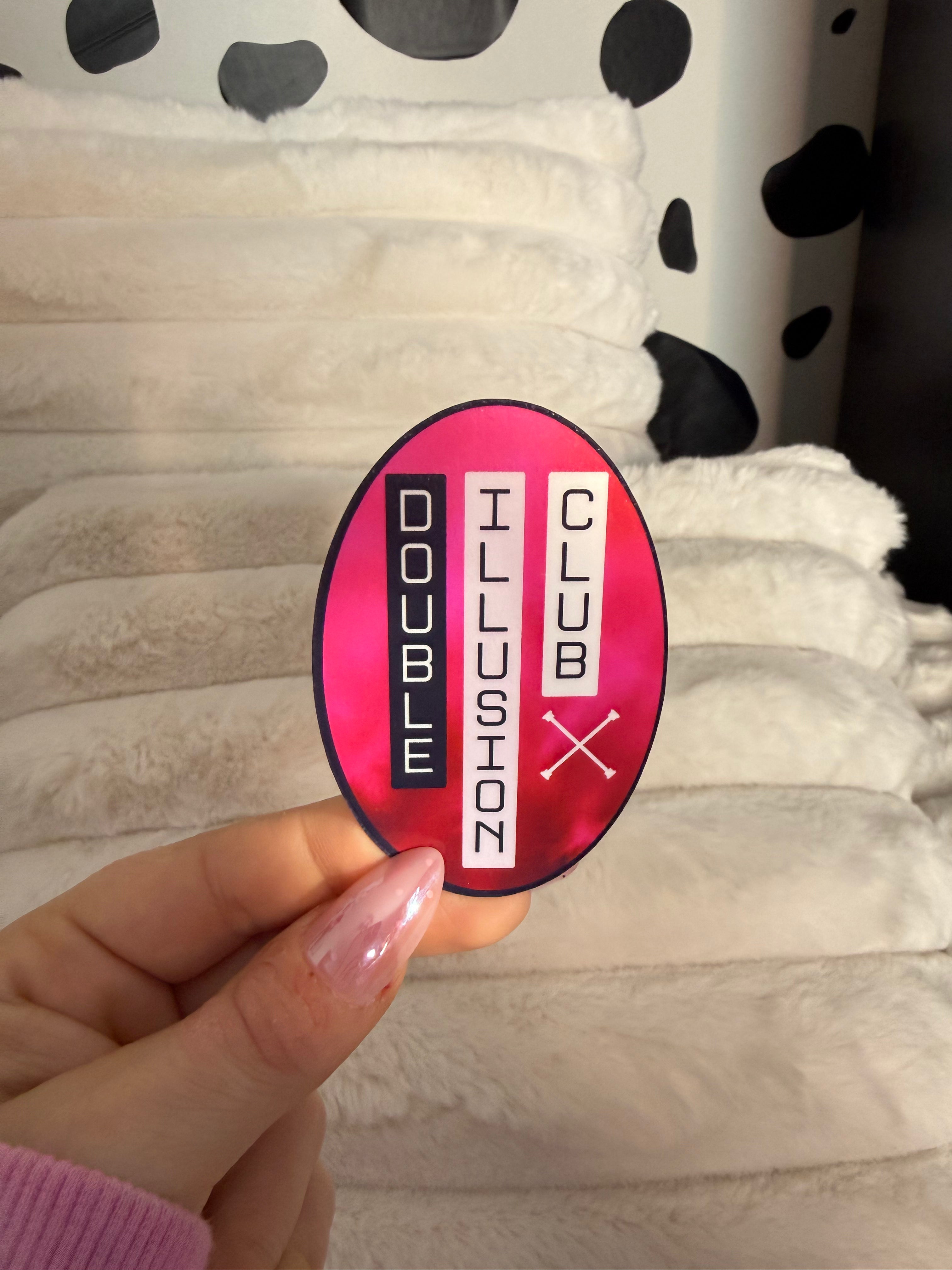 Double Illusion Club Sticker